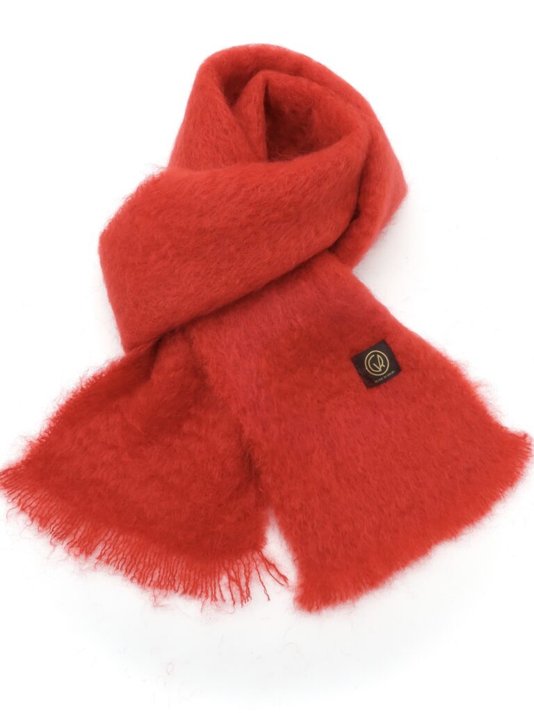 Mantas Ezcaray - Schal Mohair - hochrot