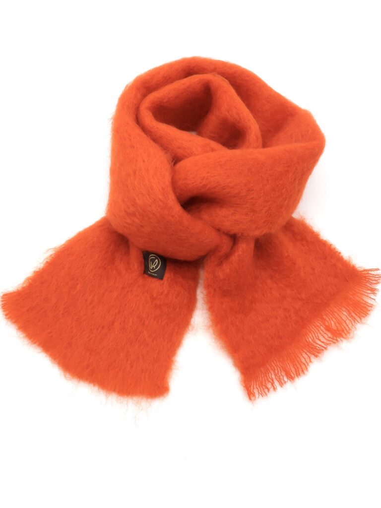 Mantas Ezcaray - Schal Mohair - orangerot