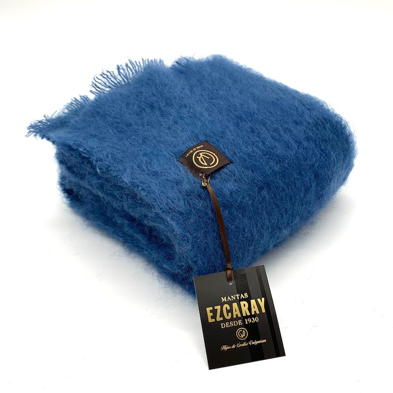 Mantas Ezcaray - Schal Mohair jeansblau