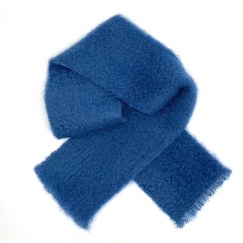 Mantas Ezcaray - Schal Mohair jeansblau