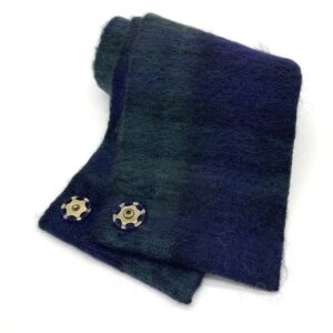 Schalkragen Mohair Saxony ducks Black Watch