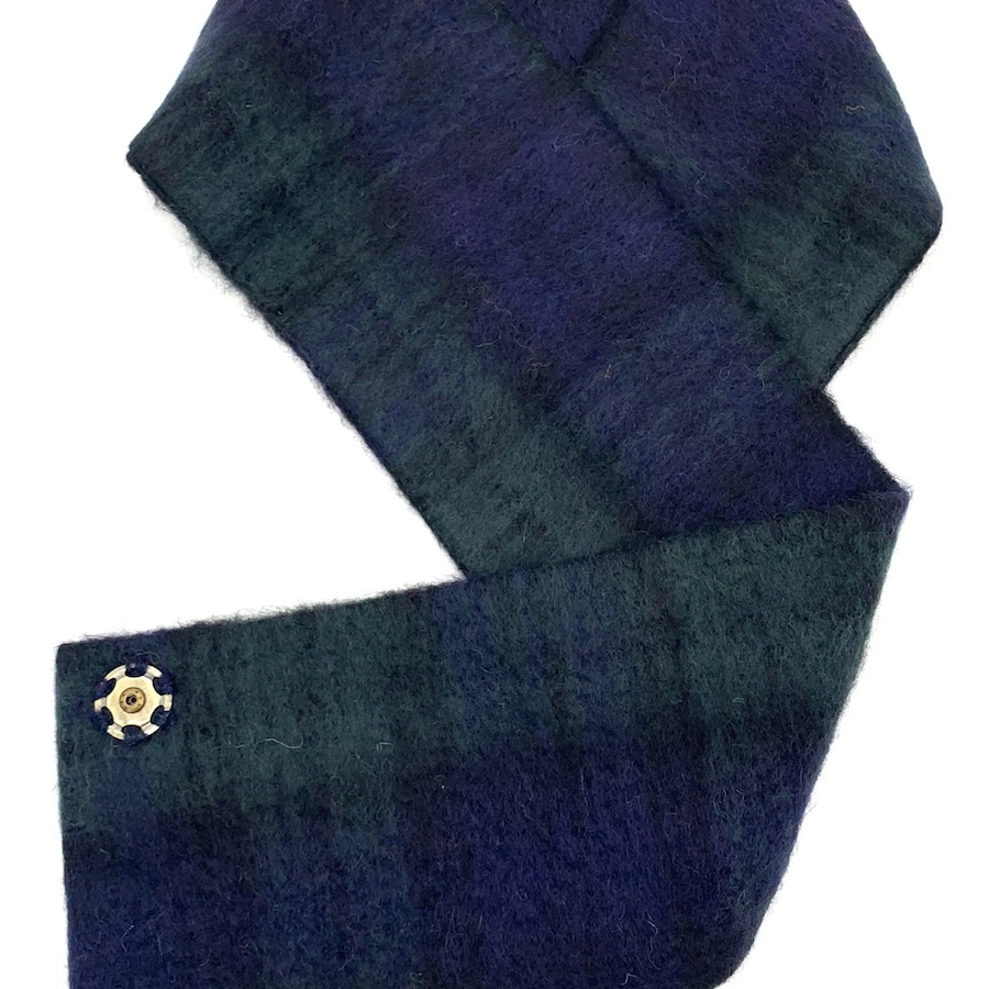 Schalkragen Mohair Saxony ducks Black Watch