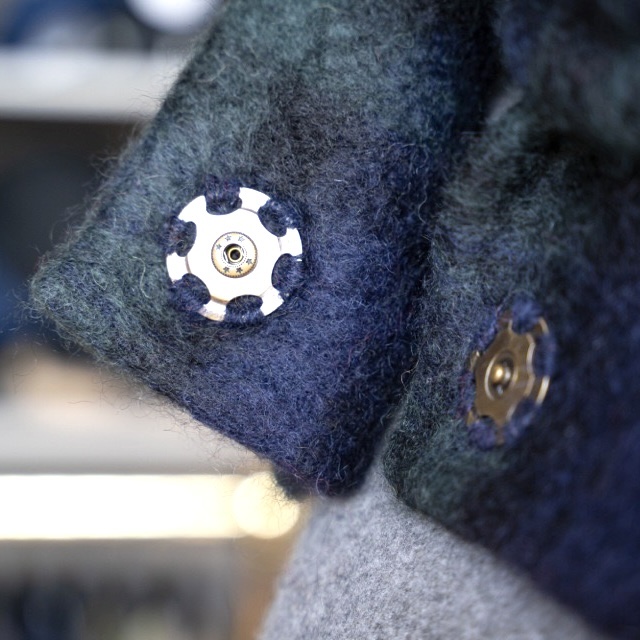 Schalkragen Mohair Saxony ducks Black Watch