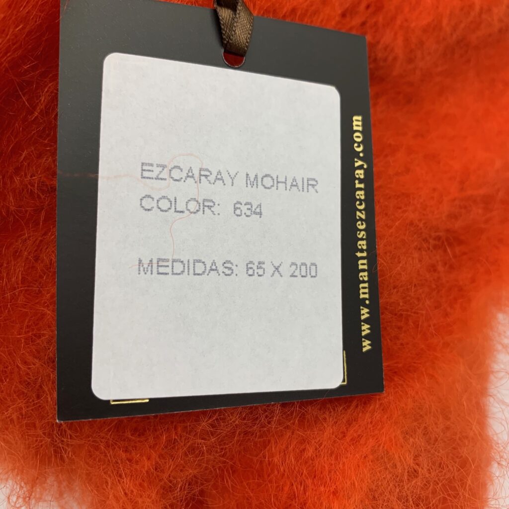 Mantas Ezcaray - Mohair Stola orangerot