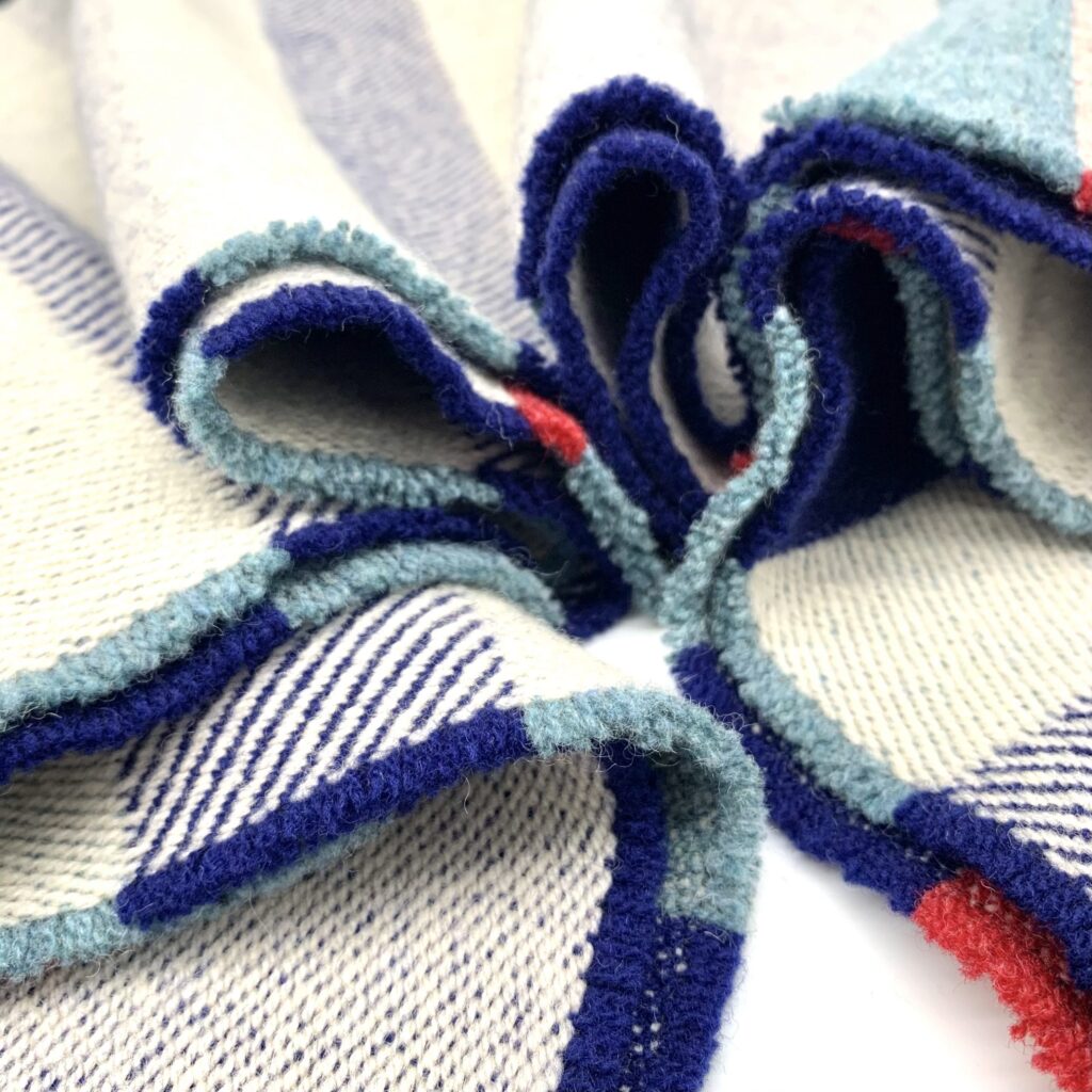Wallace Sewell - Stölzl Bauhaus Wrap - indigo light