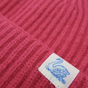 Gerippte Mütze in Merino, Seide und Kaschmir