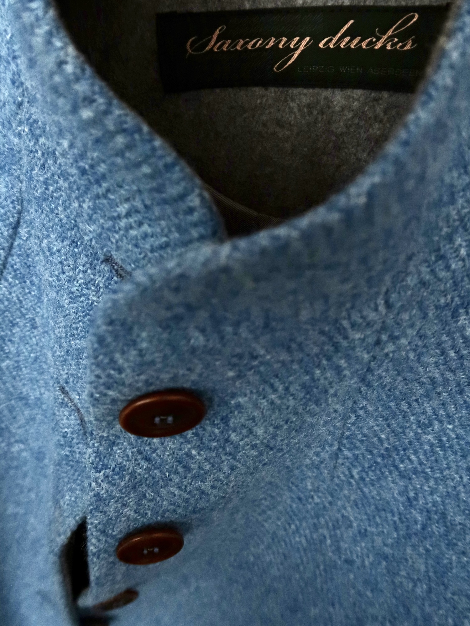 Blaue Tweedjacke von Saxony Ducks