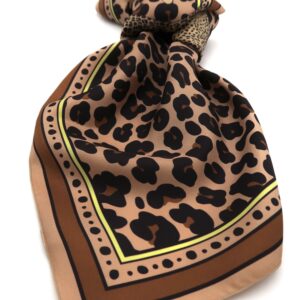 Seidenbandana mit Leo-Print