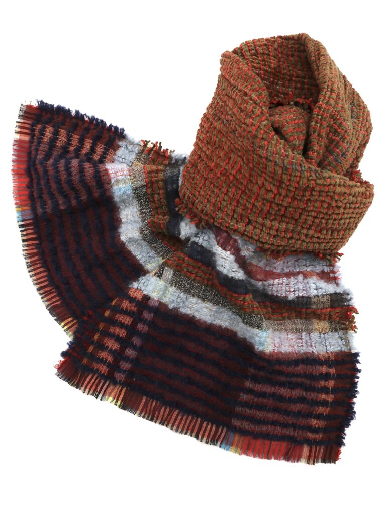 Schal Chenille in 100% Wolle und Mohair