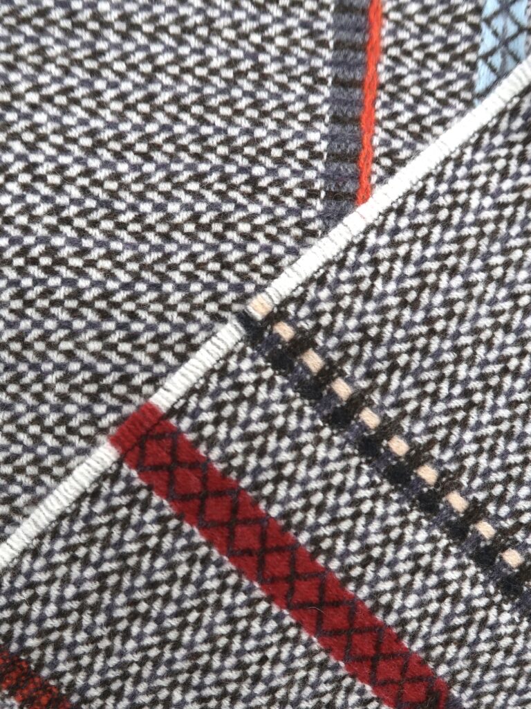 Schal Detail - Feines Muster