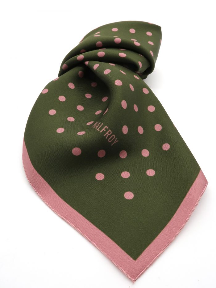Elegantes Seidentuch von Malfroy aus Frankreich in 100% Seide, made in France