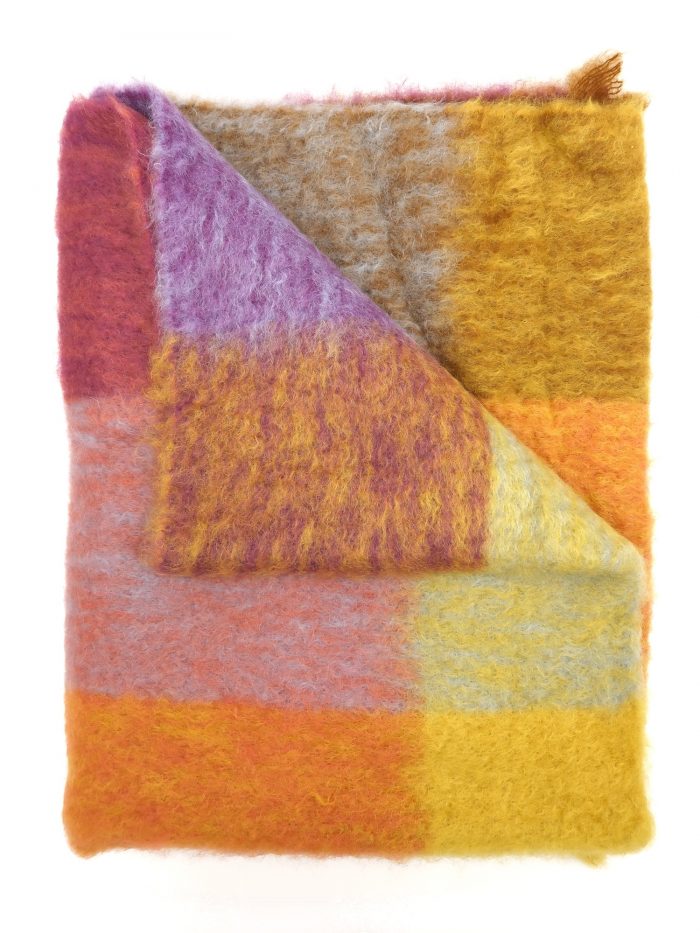 Mantas Ezcaray - Wolldecke - Mohair - gelb – Bild 3